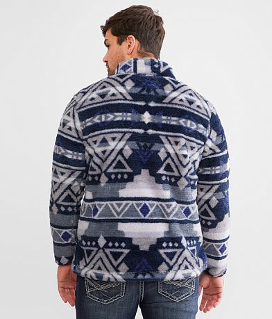 Hooey Aztec Fleece Pullover BACK