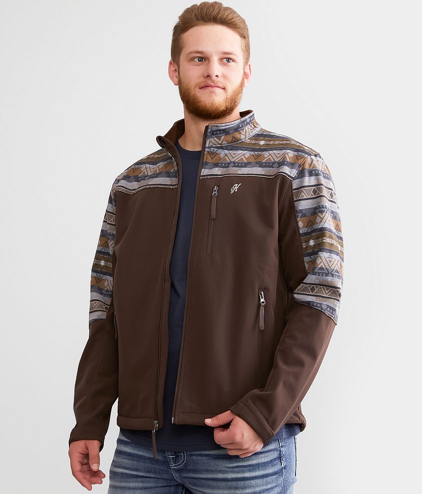 Hooey Aztec Softshell Jacket front view