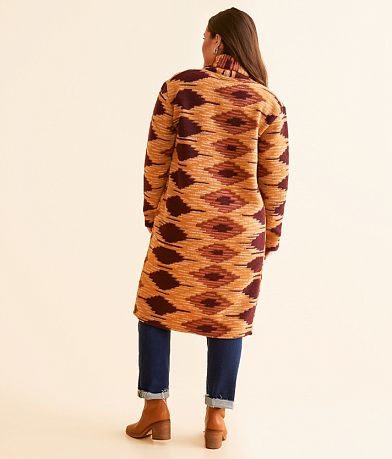 Hooey Aztec Duster Cardigan back view