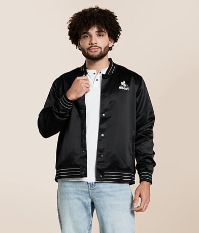 Hooey Big Sky Satin Bomber Jacket front view