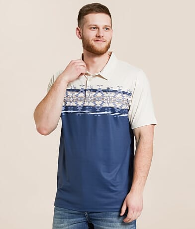 Hooey The Weekender Deboss Performance Polo front view