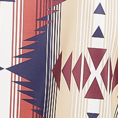 Tan Red Navy Aztec