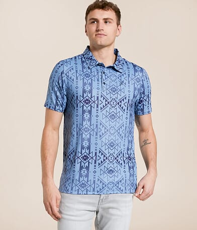 Hooey The Weekender Cowboy Golf Performance Polo front view