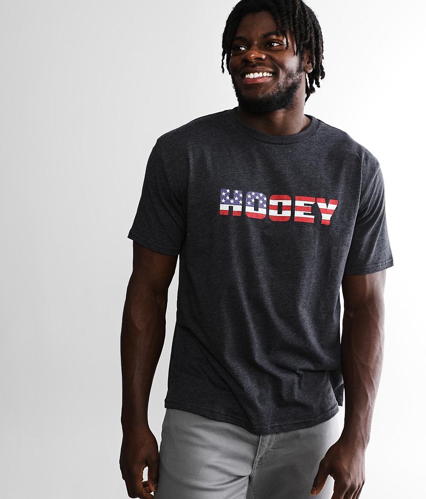 Hooey Patriot TShirt Men's TShirts in Charcoal Buckle