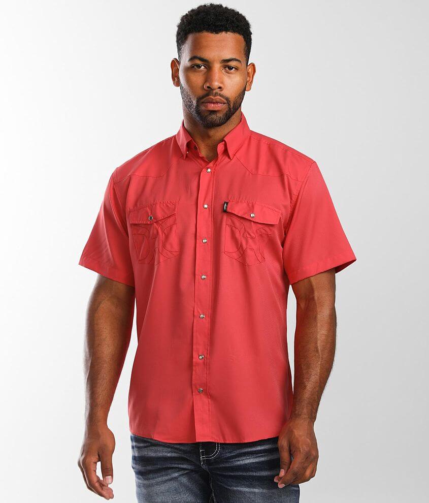 Hooey Sol Western Shirt - Men's Shirts in Watermelon | Buckle