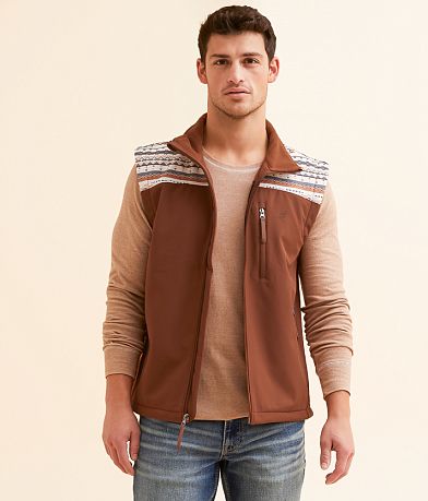 Hooey Softshell Aztec Vest front view