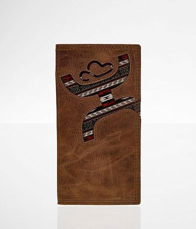 Hooey Rodeo Leather Wallet front view