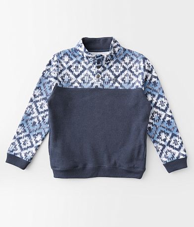 Hooey Boys - Stevie Mock Neck Pullover front view
