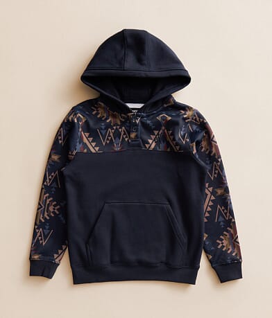 Boys - Jimmy Hooded Henley Sweatshirt