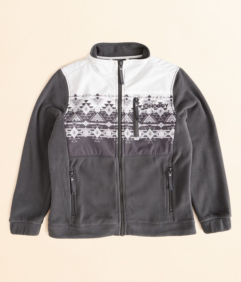 Boys - Hooey Tech Fleece Aztec Jacket front view