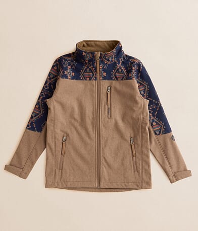 Hooey Boys - Jackson Softshell Aztec Jacket front view