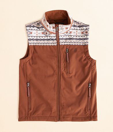 Hooey Boys - Softshell Aztec Vest front view