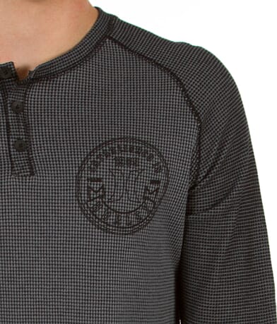 Hurley Dispatch Thermal Henley front detail view