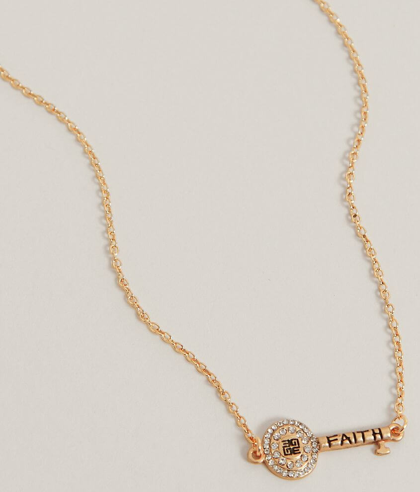 Good Work(s) Faith Dainty Necklace front view