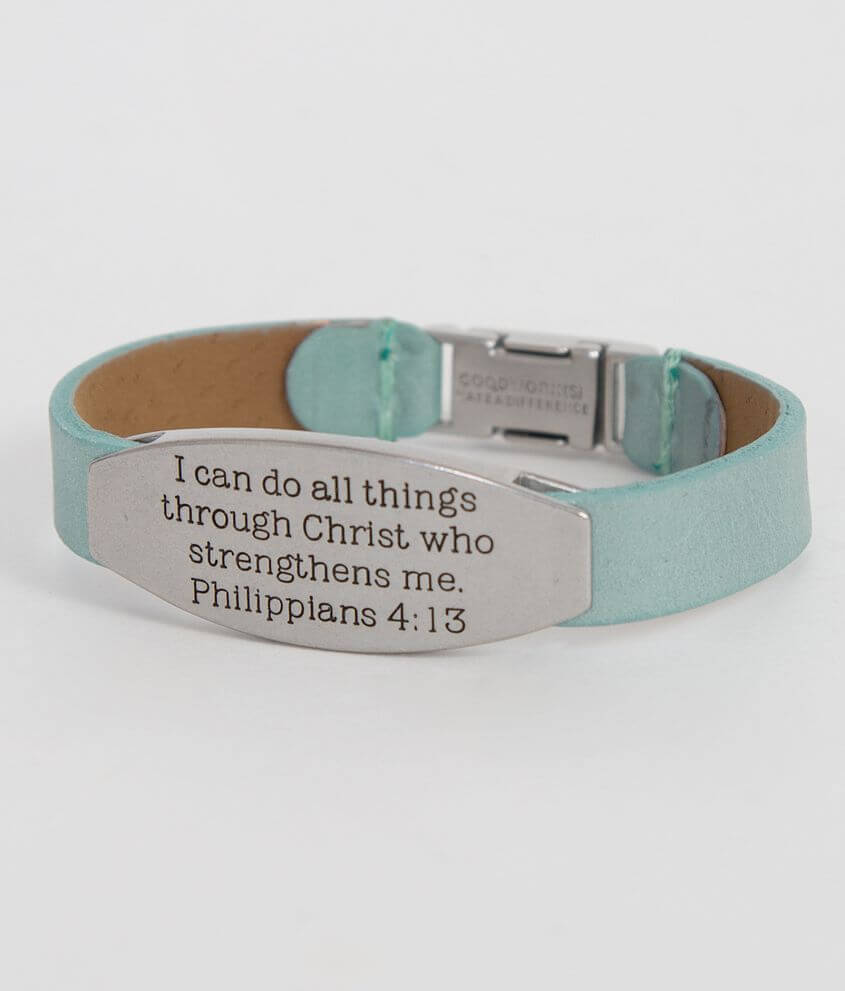 Good Work(s) Philippians 4:13 Bracelet front view