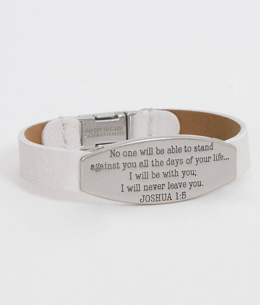 Good Work(s) Joshua 1:5 Bracelet front view