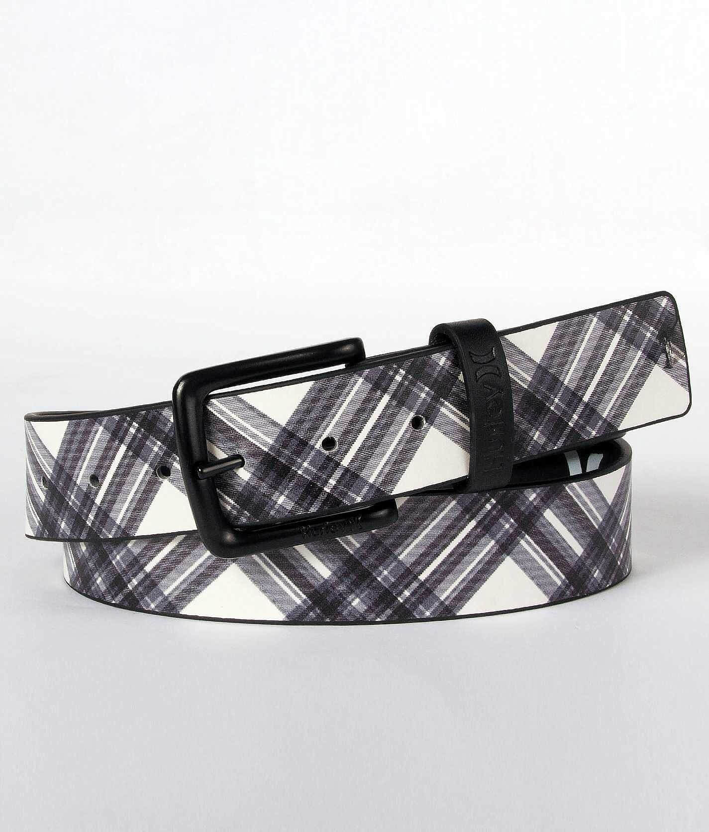 Black Belt with Silver Plaid Buckle Chic Dark Plaid Mesh Top with Detachable Belt main image 4