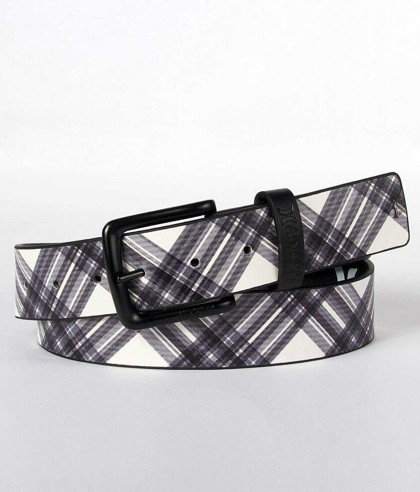 Hurley Plaid Belt front view