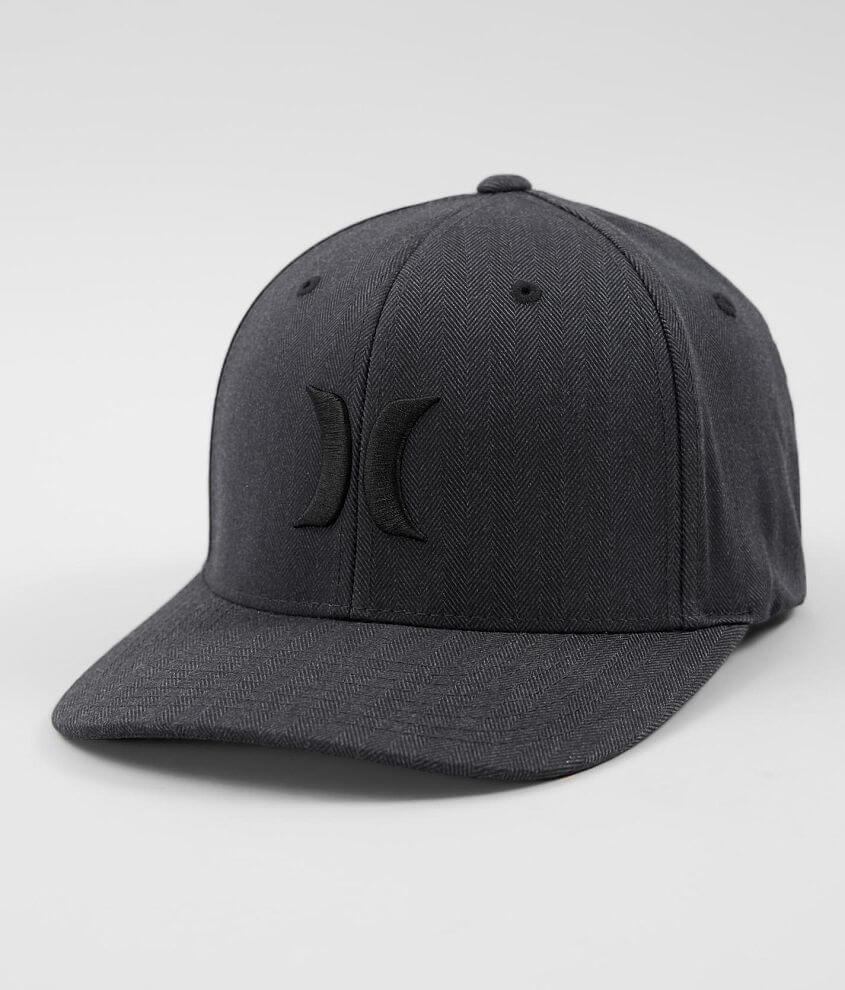 Hurley Black Textures Stretch Hat