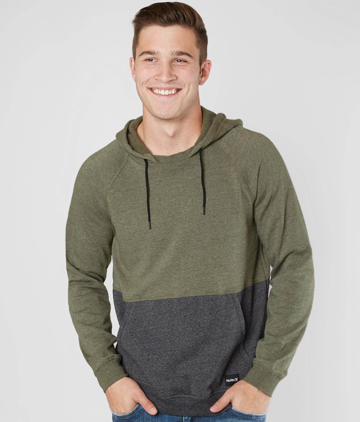 hurley hooded shirt