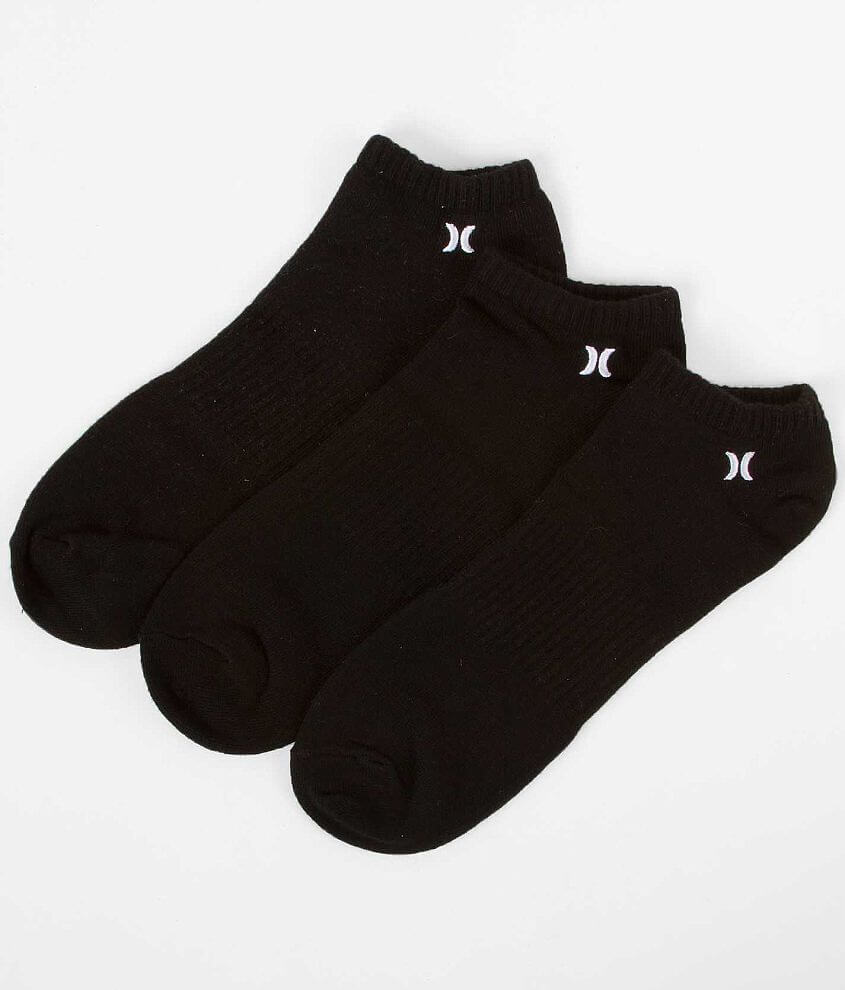 Hurley No Show 3 Pack Socks front view