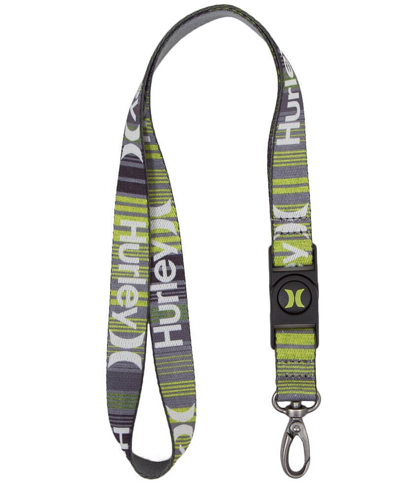 Hurley Striped Lanyard front view