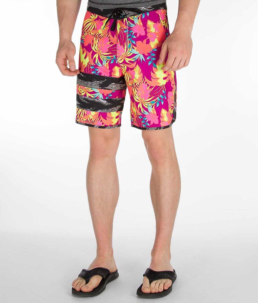 Hurley Block Party Flammo Phantom Boardshort front view