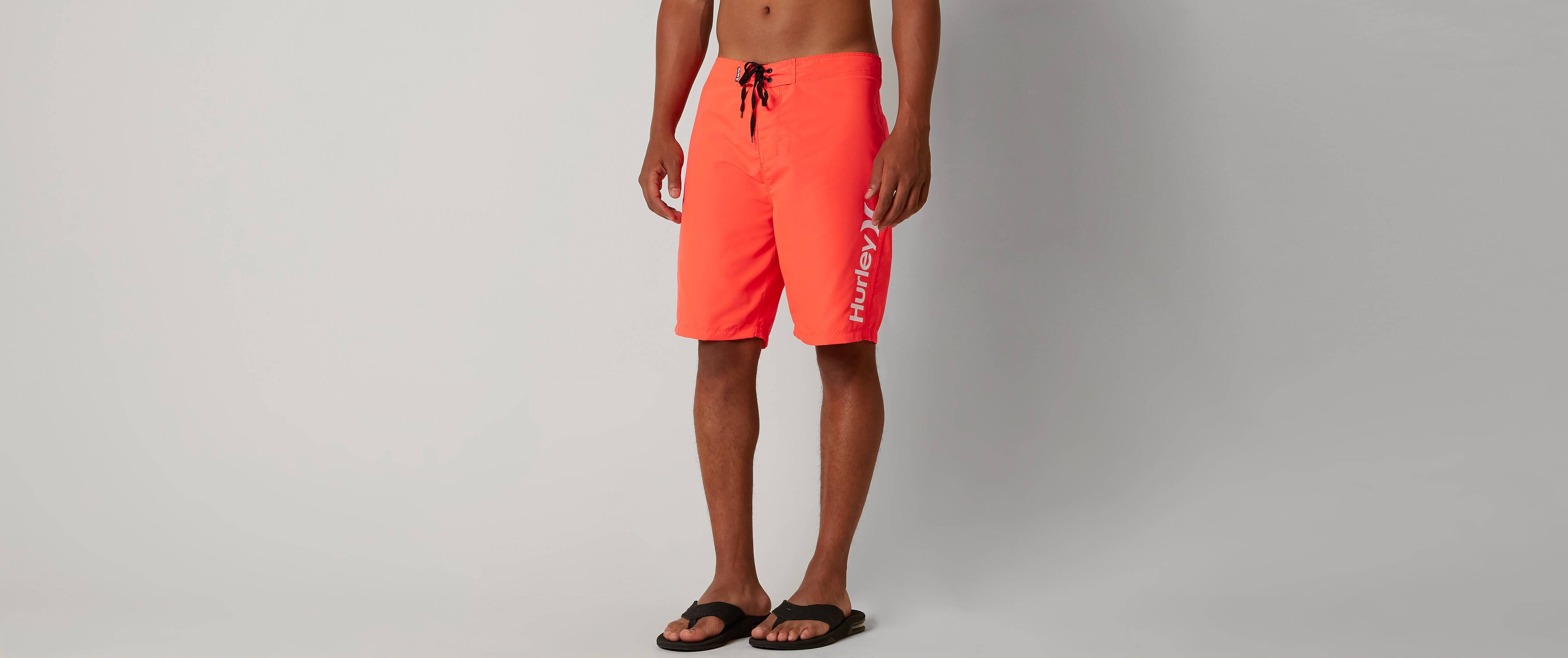 orange hurley boardshorts