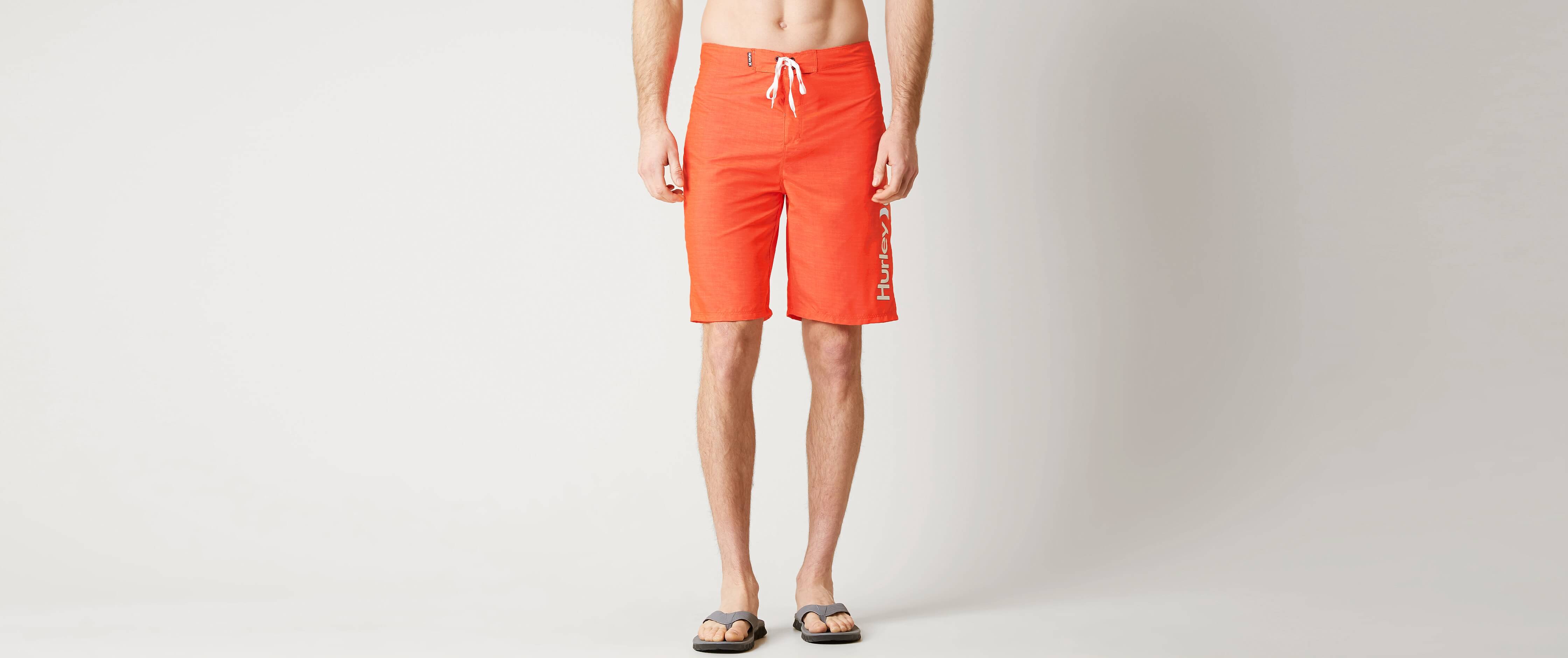 Hurley Illuminate Stretch Boardshort Men's Swimwear in Bright Citrus