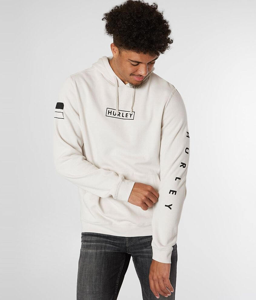 White hurley sales hoodie