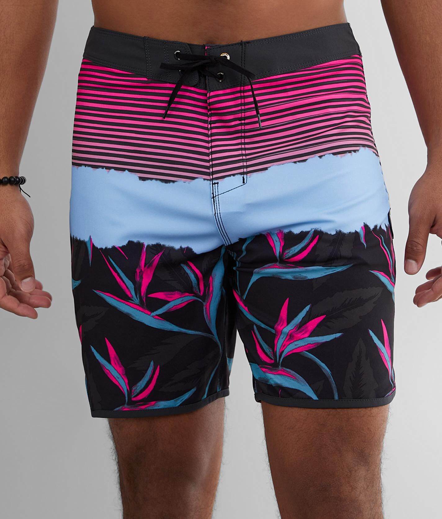 hurley american flag swim trunks