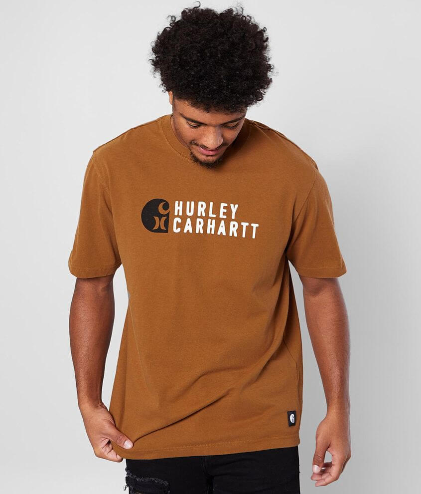 Hurley Hurley X Carhartt Stacked T Shirt Men S T Shirts In Car Brown Buckle