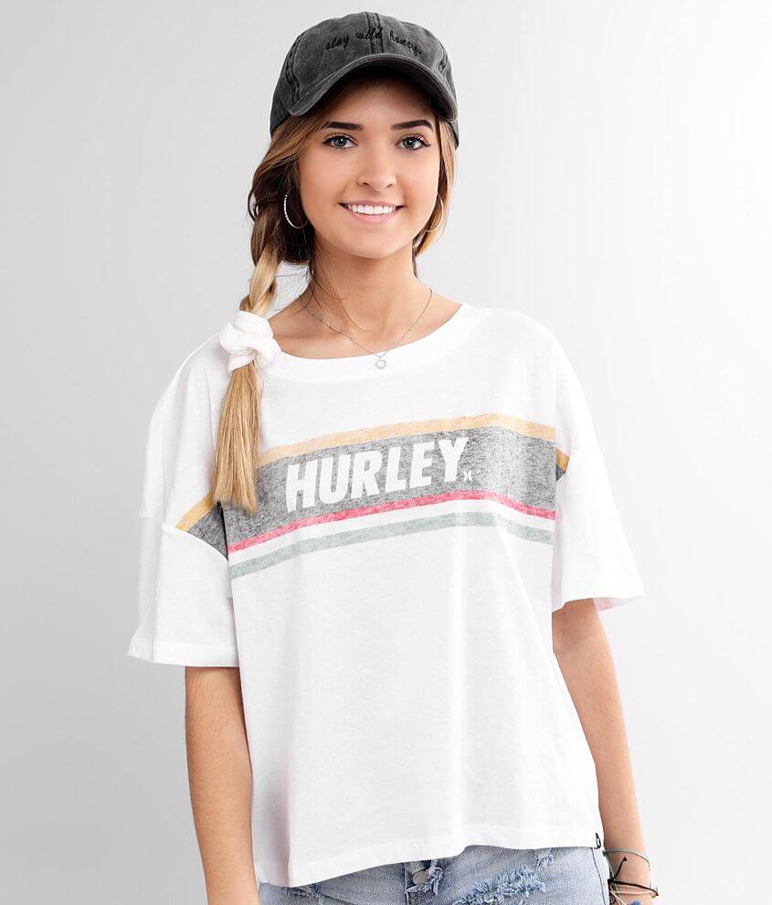 hurley striped t shirt