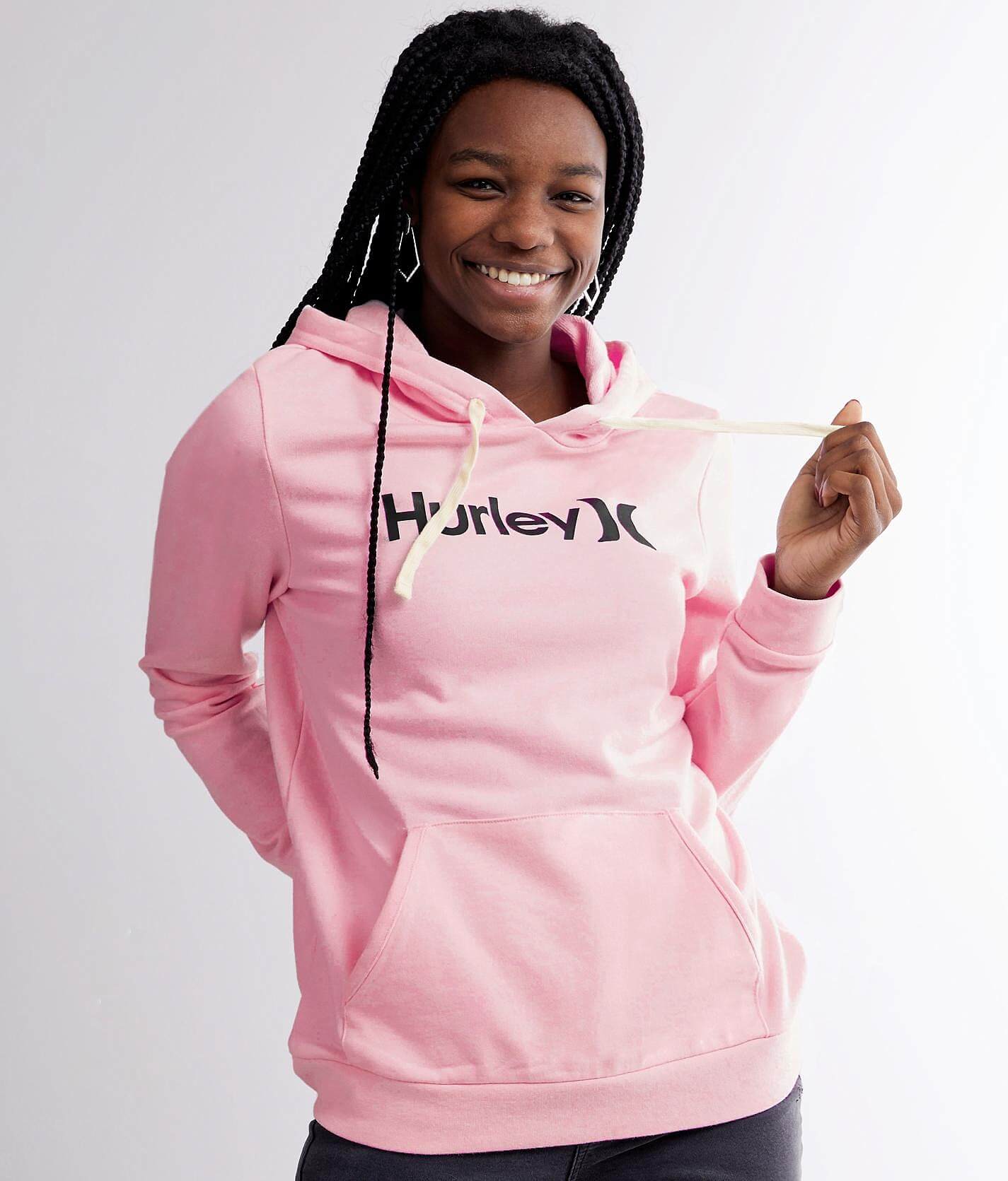 pink hurley hoodie