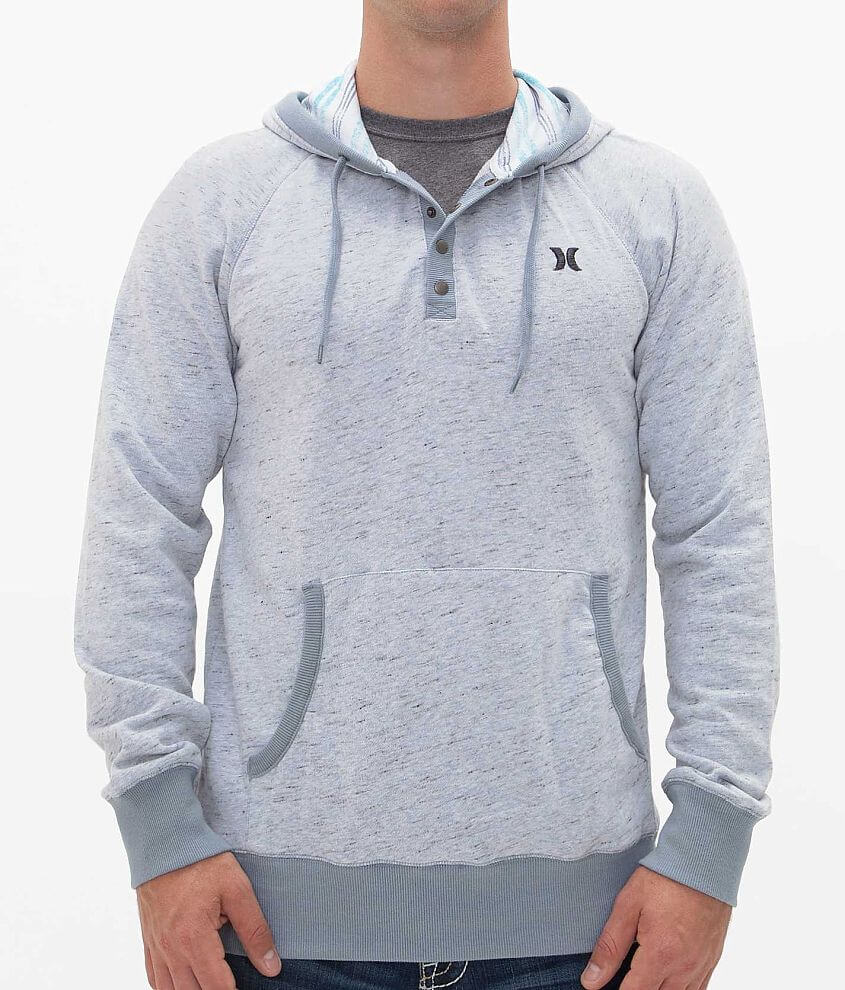 Hurley Techno Henley Hoodie front view