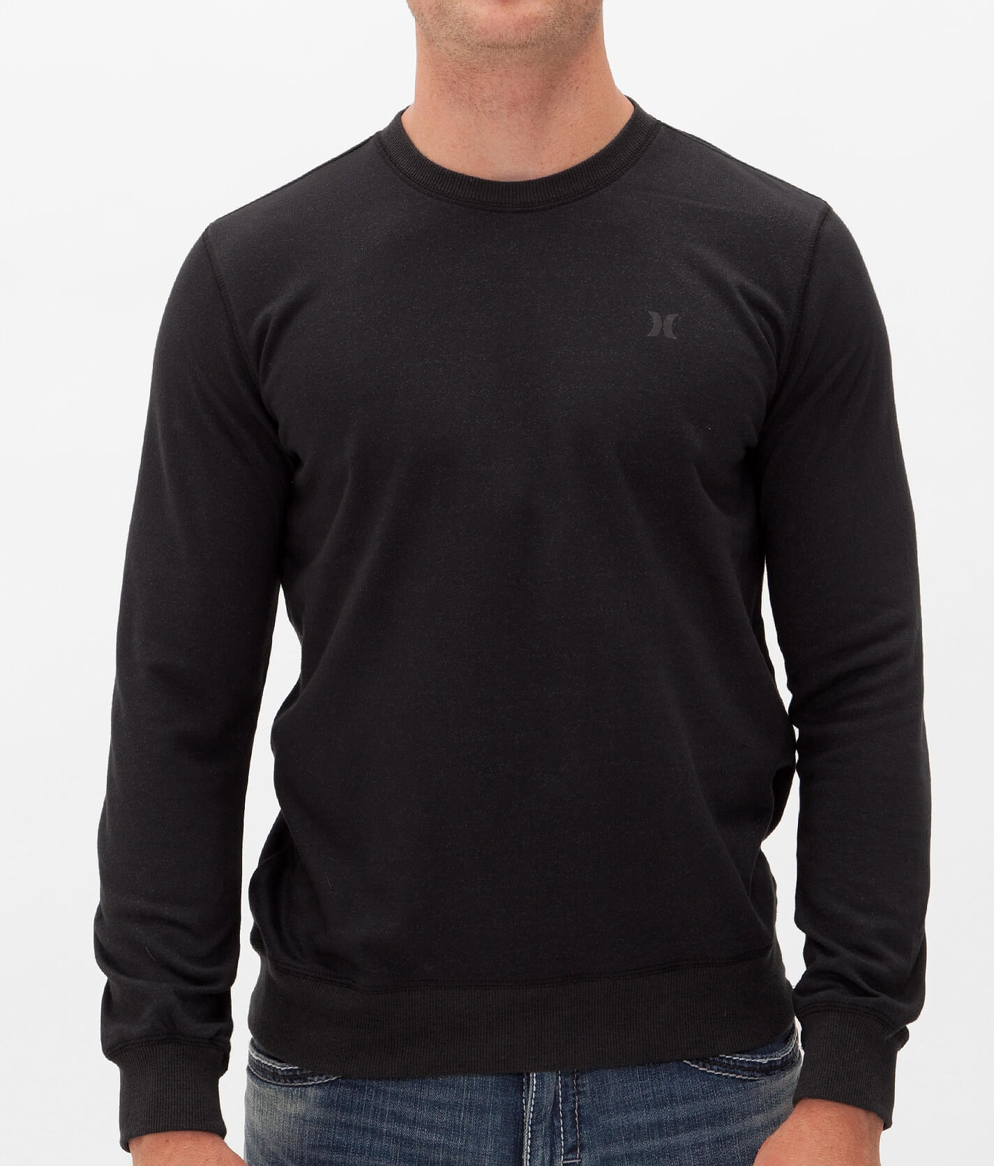 hurley crew neck sweatshirt