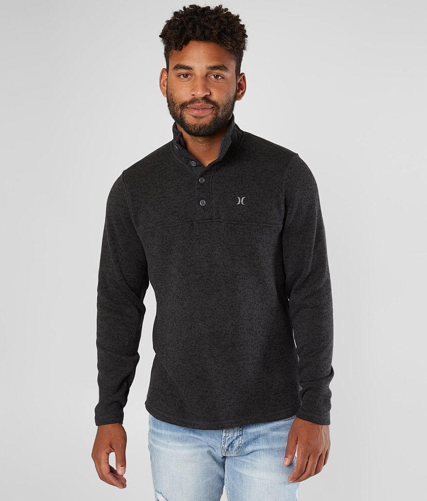 Hurley Quest Mock Neck Henley Pullover - Men's Sweatshirts in ...