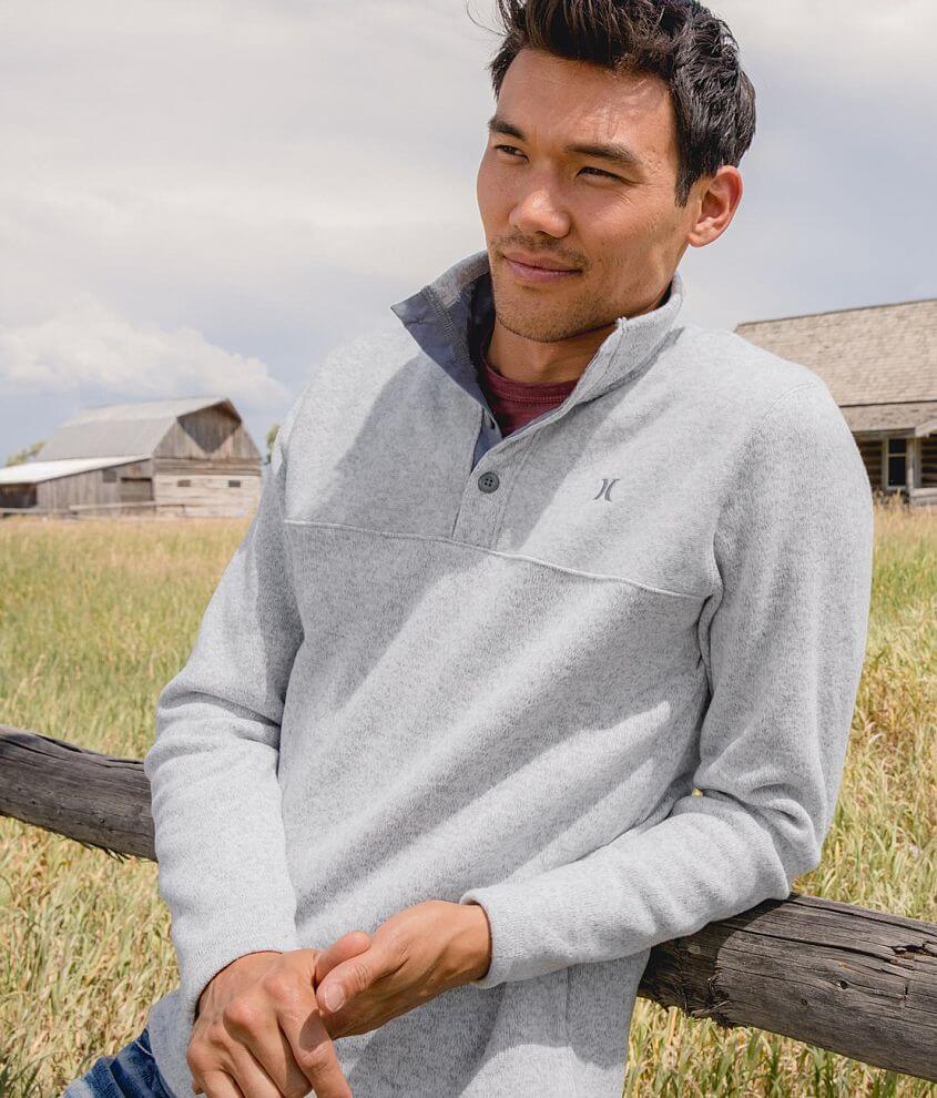 Hurley Quest Mock Neck Henley Pullover