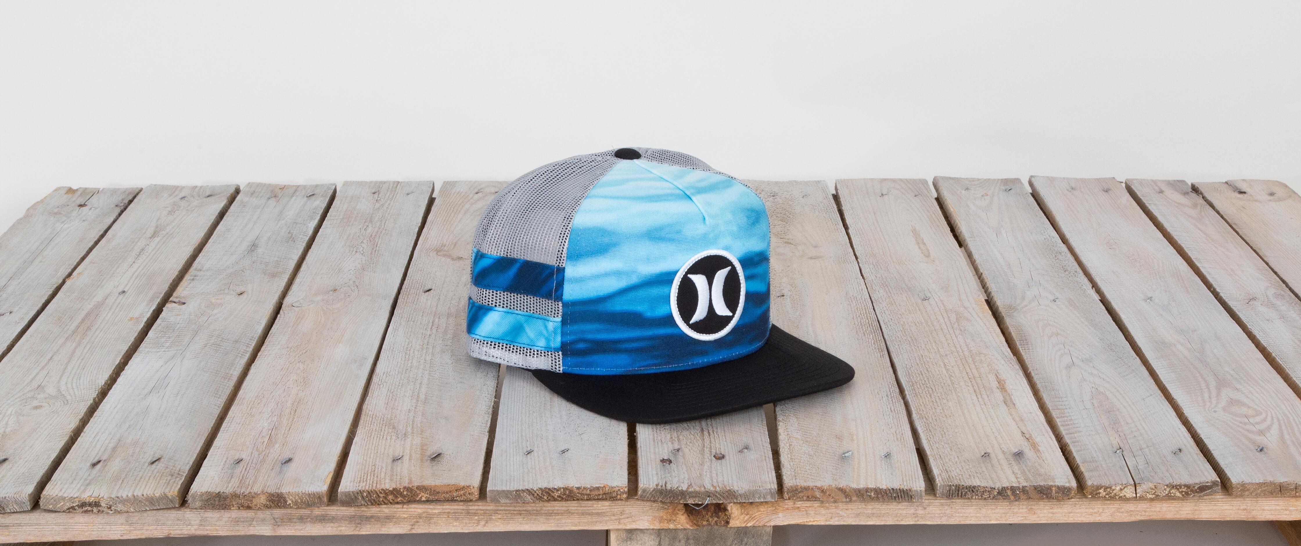 blue hurley hat