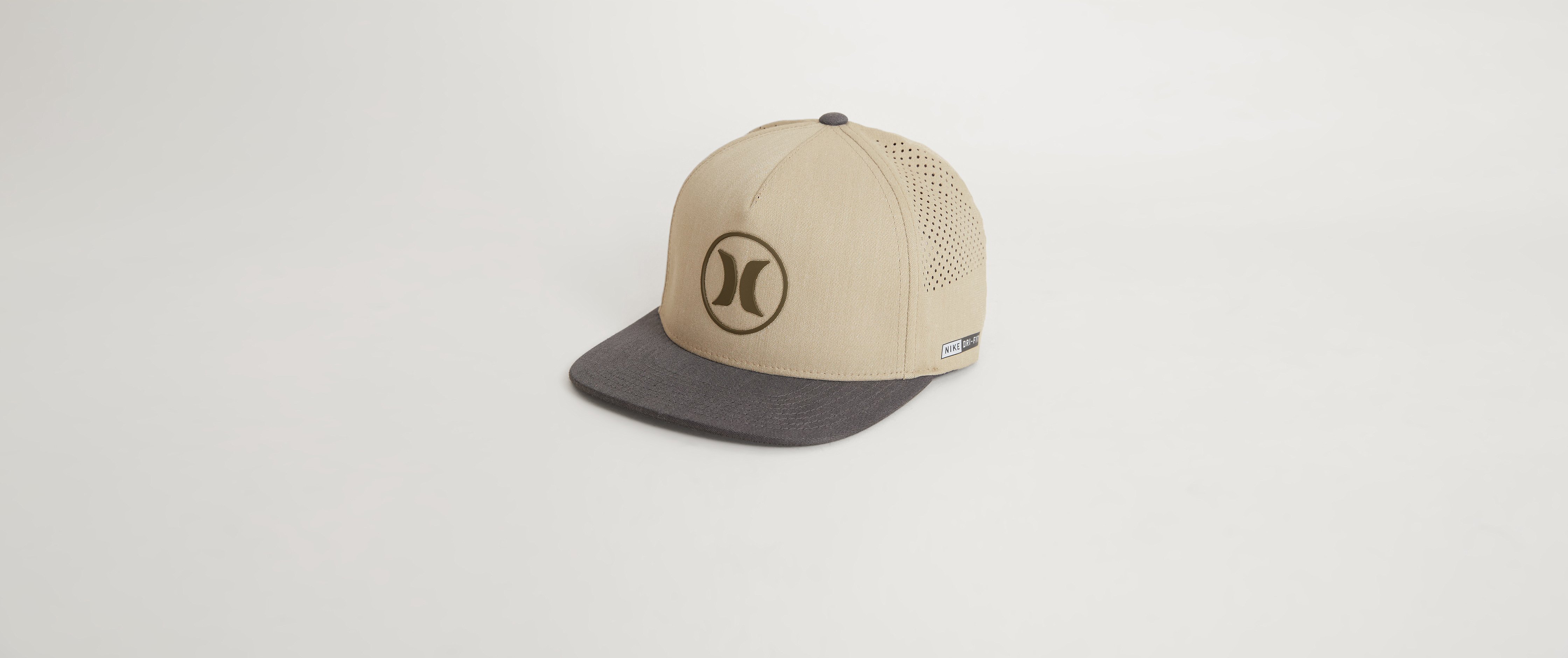 Hurley Dri-Fit Icon Hat Clothing in Khaki Buckle