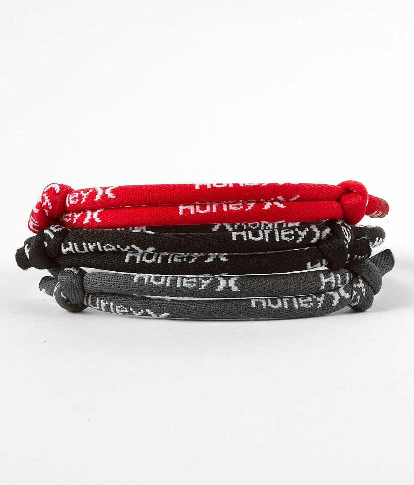 Hurley Lease Rope Bracelet Set front view