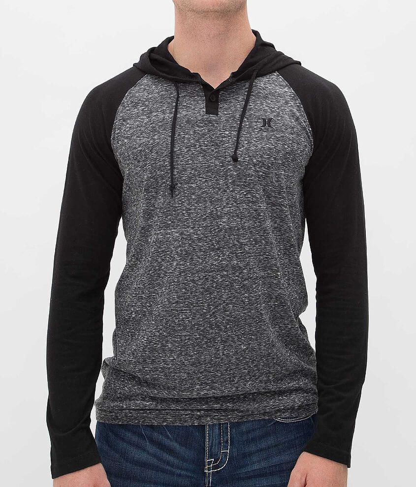 Hurley Stiller Henley Hoodie front view