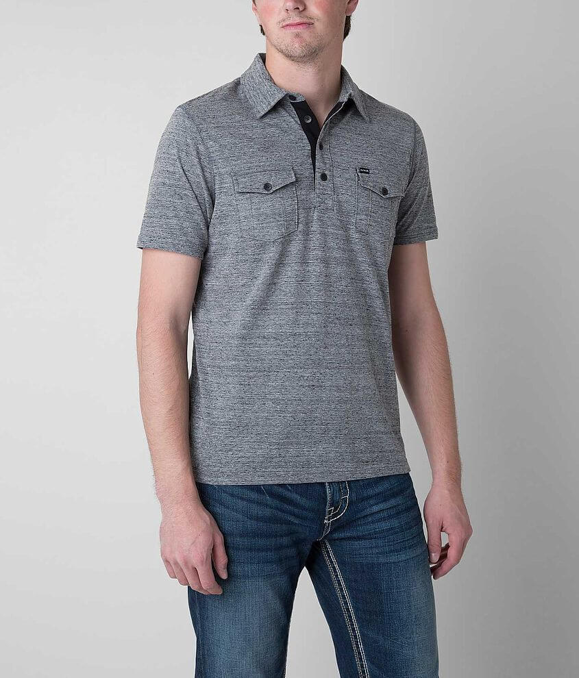 Hurley Grey Ship Polo front view