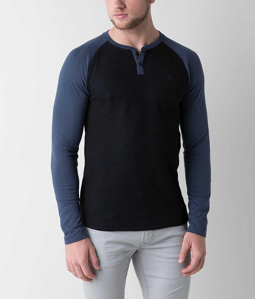 Hurley Lavoy Thermal Henley Shirt front view