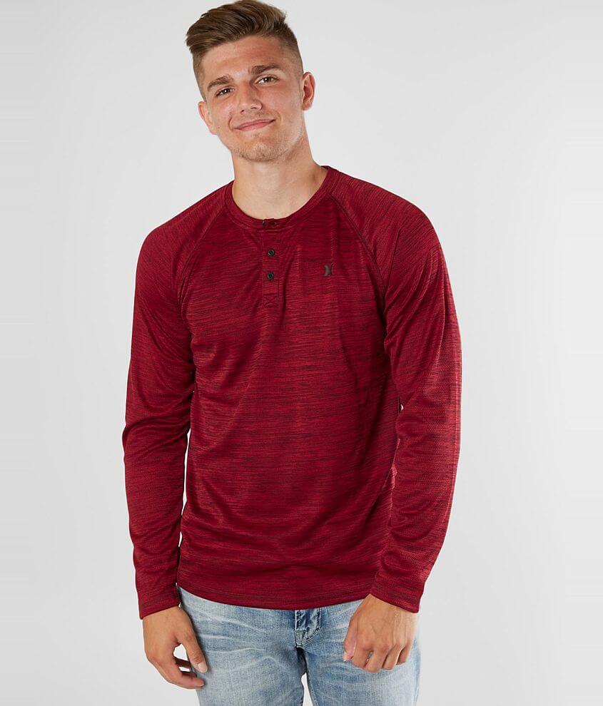 Hurley Beacon Raglan Henley front view