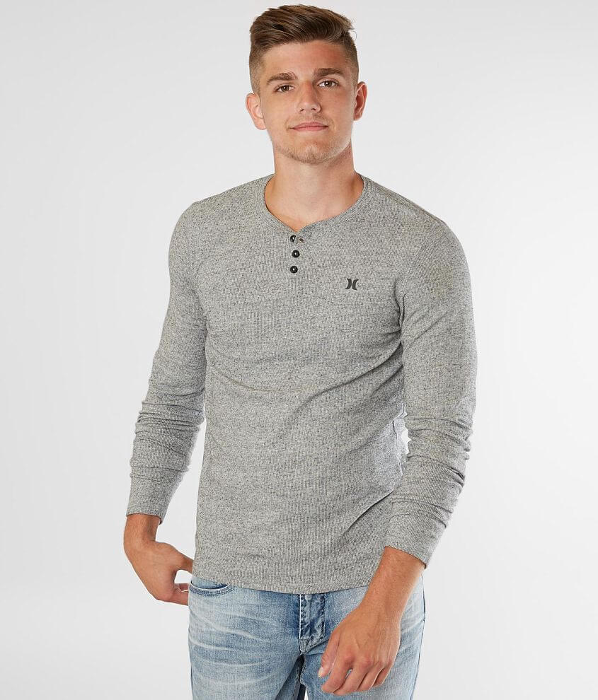 hurley long sleeve henley