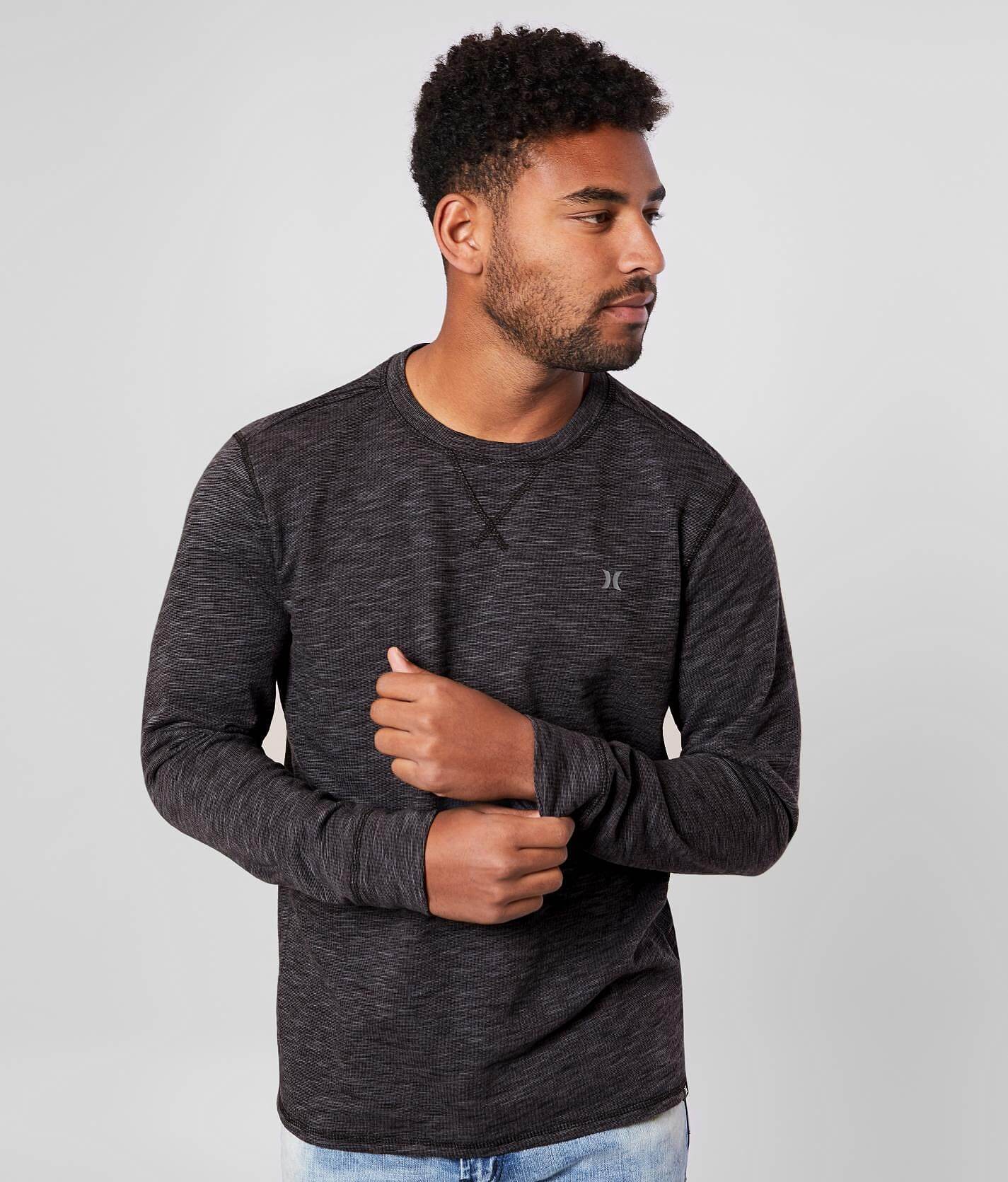 Hurley Pullover Morgan Maglione Uomo - Vestibilità Rilassata, Righe, Acrilico, Etichetta Iconica - 6