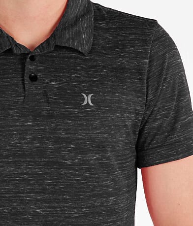 Hurley Logo Polo front detail view
