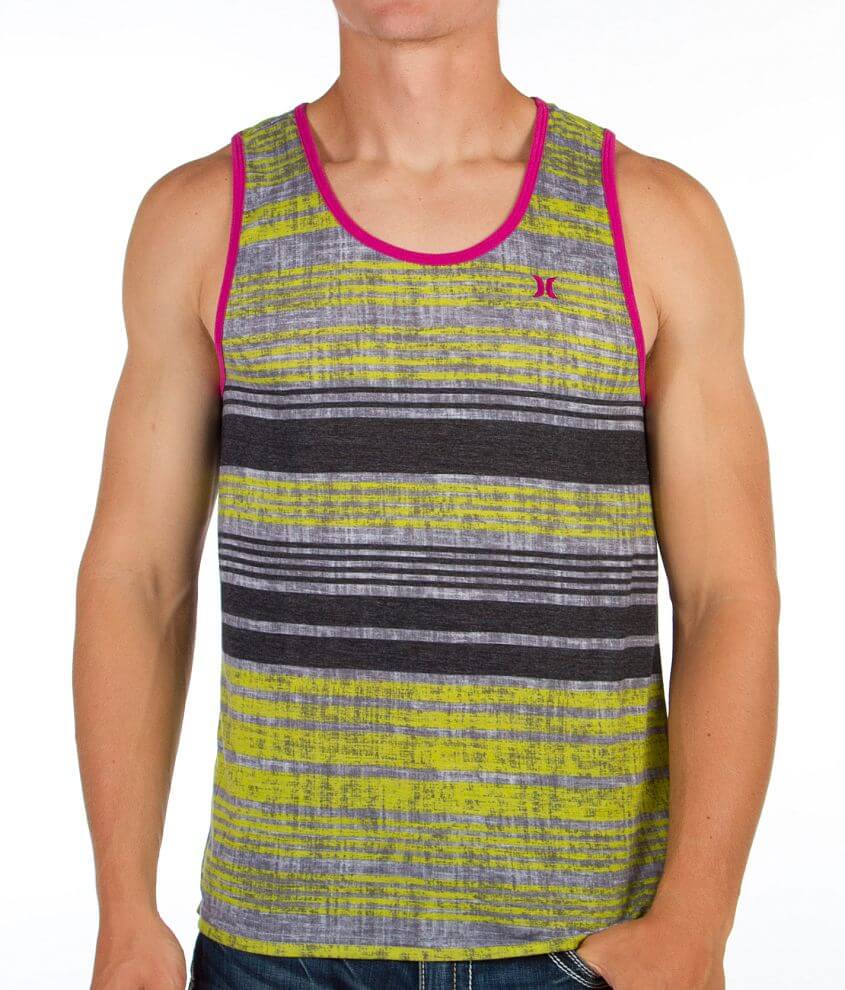 Hurley Ragland Striped Tank Top front view