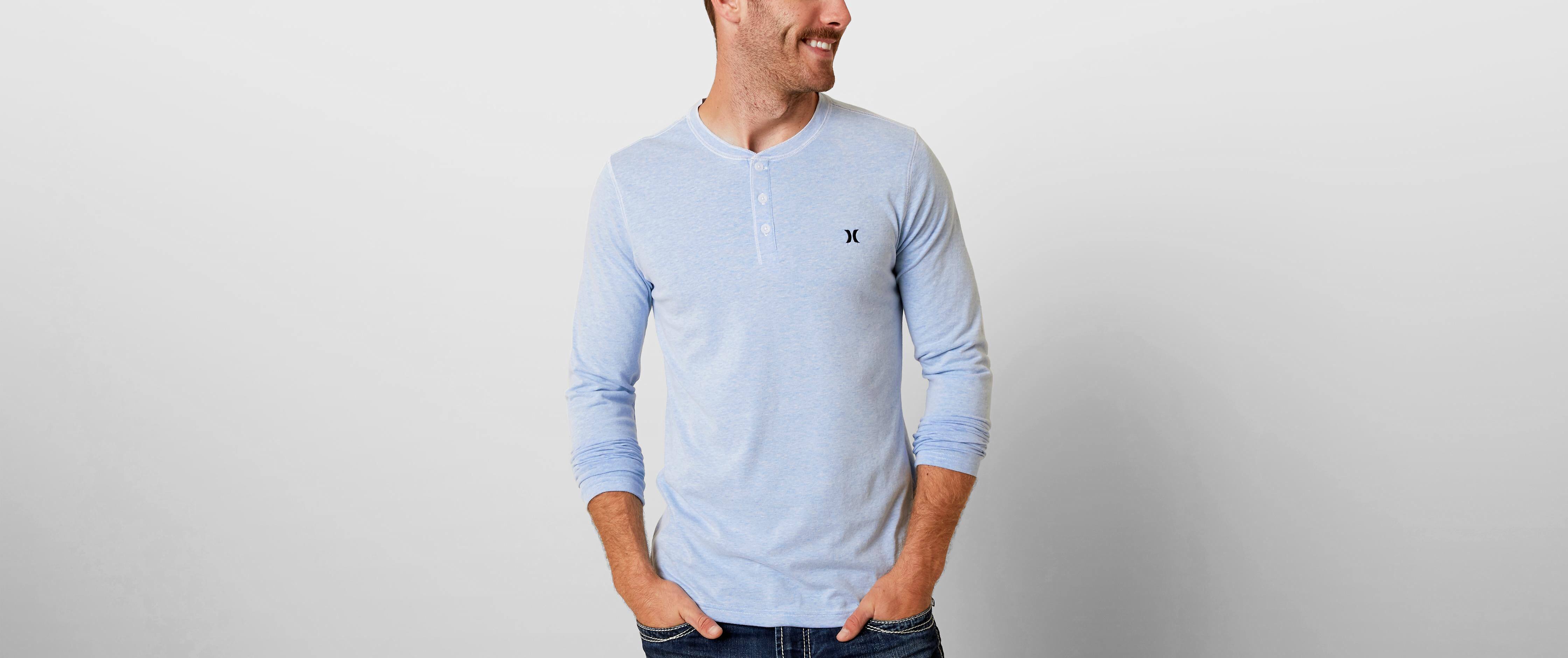 hurley dri fit henley